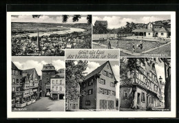 AK Linz Am Rhein, Generalansicht V. Kaiserberg Aus, Auf Dem Burgplatz, Jugendherberge, In Der Mühlengasse  - Linz A. Rhein