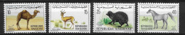 Tunisia 1969 MiNr. 711 - 714 Tunesien Animals II  4v  MNH**   6,00 € - Paarden