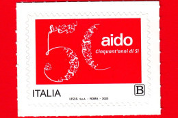 Nuovo - MNH - ITALIA - 2023 - 50 Anni Dell’Associazione Italiana Per La Donazione Di Organi, Tessuti E Cellule – A.I.D.O - 2021-...:  Nuovi