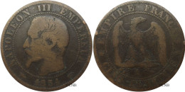 France - Second Empire - Napoléon III - 5 Centimes Napoléon III Tête Nue 1854 A - TB/VF20 - E0160 - 5 Centimes