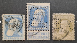 Belgium - Stamp(s) Perfin's- TB - 2 Scan(s) - Ref 2570 - 1863-09