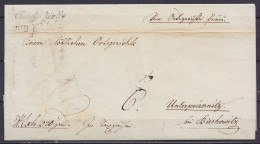 L. Datée 19 Octobre 1842 De ? Pour Unterpoczernitz Bei Biechowitz ? (Bohême ?) - ...-1850 Préphilatélie