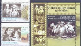 2019. Uzbekistan, Uzbeck Cinema,  2v + S/s, Mint/** - Uzbekistan