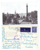 Großbritannien, 1947, AK Von Trafalgar Square, Frankiert Mit 2 1/2p,  Zensurstempel "763" (14573W) - Trafalgar Square
