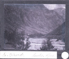PLAQUE DE VERRE -  Photo  - Les Alpes  La BERARDE ( Saint-Christophe-en-Oisans )  - Année  1890 - Glasplaten