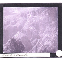 PLAQUE DE VERRE -  Photo  - Les Alpes -route De La BERARDE ( Saint-Christophe-en-Oisans )  - Année  1890 - Plaques De Verre