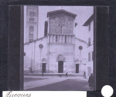 PLAQUE DE VERRE -  Photo  1890 - Italie - LUCCA - LUCQUES - Cathedrale San Martino  - Plaques De Verre