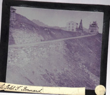PLAQUE DE VERRE -  Photo  - Les Alpes - Le PETIT SAINT BERNARD -   Année  1890 - Plaques De Verre