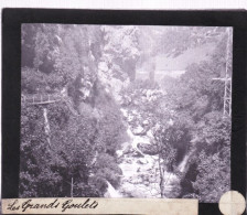 PLAQUE DE VERRE Photo  - Les Alpes - Le Vercors - Les Grands Goulets -   Année  1890 - Glasplaten