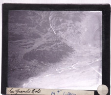PLAQUE DE VERRE Photo  - Les Grands Cols Des Alpes - Glacier Du Mont De Lans -  Année  1890 - Glasplaten