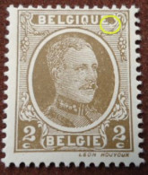 BELGIQUE N°191 V14 Virgule Blanche Après Belgique Mnh** - 1901-1930