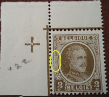 BELGIQUE N°191 V22 Double Griffe Coupant Les Lignes Du Fond Sous La Grappe Gauche Mnh** - 1901-1930