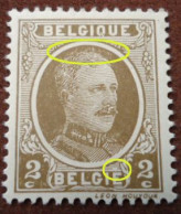 BELGIQUE N°191 V30 Cheveux Hirsutes Mnh** - 1901-1930