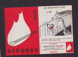 Ancienne étiquette Allumettes France Type 102   Valda Dessin Humour Girafe - Matchbox Labels