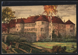 Künstler-AK Schorndorf, Schloss Schorndorf Mit Rasenfläche  - Schorndorf