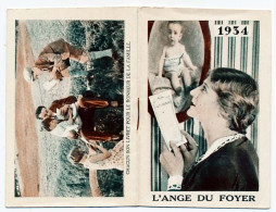 Petit Calendrier   Agenda 1934 L'ange Du Foyer CAISSE D'EPARGNE ET DE PREVOYANCE DE PARIS - Small : 1921-40