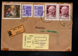 AUTRICHE AFFRANCHISSEMENT COMPOSE SUR LETTRE RECOMMANDEE POUR LE LUXEMBOURG 1991 - Storia Postale