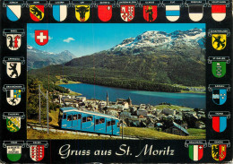 Switzerland Grisons Gruss Aus St Moritz Souvenir - Sankt Moritz
