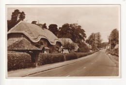 Sandy Lane, Wiltshire - Road, Thatched Houses - C1950's Judges Proof Postcard - Autres & Non Classés