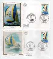 - 2 FDC LA COURSE AUTOUR DU MONDE - PARIS & LORIENT 6 & 9.6.1990 - - Vela