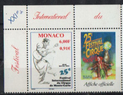 Monaco  - 2000 -  The 25th International Circus Festival, Monte Carlo 2001   - MNH. ( OL 19/05/2022 ) - Neufs