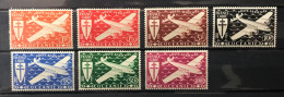 Lot De 7 Timbres Neufs** Poste Aérienne Etablissements Français De L'océanie 1942 Y&t N° 7 À 13 - Airmail