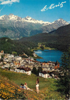 Switzerland Grisons St Moritz City And Lake View - Sankt Moritz