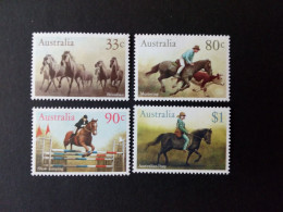 AUSTRALIEN MI-NR. 968-971 POSTFRISCH(MINT) PFERDE 1986 - Paarden