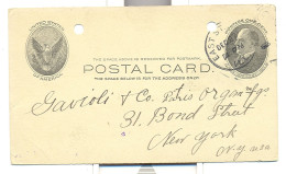 Entier Postal Des Etats Unis Du 27 12 1904 ( Mac Kinley) - Storia Postale