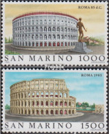 San Marino 1329-1330 (kompl.Ausg.) Postfrisch 1985 Weltstädte - Rom - Unused Stamps