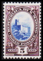 1929. SAN MARINO. Rocca-Kastell 5 CENT. Hinged. (Michel 145) - JF547032 - Neufs