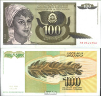 Jugoslawien Pick-Nr: 108 Bankfrisch 1991 100 Dinara - Yugoslavia