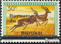 Burundi 6II Aufdruck Groß Postfrisch 1962 Aufdruckausgabe - Ungebraucht