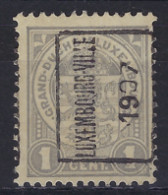 1907  LUXEMBOURG PRIFIX Nr. 39 A 1 Cent  ECUSSON ; Details & état Voir Scan !   LOT 287 - Preobliterati