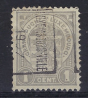 1907  LUXEMBOURG PRIFIX Nr. 39 B 1 Cent  ECUSSON ; Details & état Voir Scan !   LOT 287 - Preobliterati
