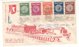 Israël - Lettre Recom De 1953 - Oblit Lohame Hagetaot - Cachet De Nahariya - Monnaies - - Cartas & Documentos