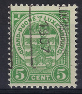 1907  LUXEMBOURG PRIFIX Nr. 42 B  5 Cent  ECUSSON ; Details & état Voir Scan !   LOT 287 - Preobliterati
