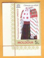 2024 Moldova „UNESCO Patrimony. National Blouse “Iya” 1v Mint - UNESCO