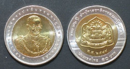 Thailand Coin 10 Baht Bi Metal 2005  72nd Secretarial Office Prime Minister Y428 - Thailand