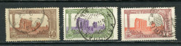 TUNISIE (RF) - AQUEDUC ROMAIN   - N° Yt 38+39+75 Obli. - Used Stamps
