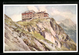 Künstler-AK Edward Theodore Compton: Watzmannhaus Im Sonnenschein  - Compton, E.T.