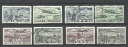 POLEN Poland 1952 Michel 728 - 731 A + B O Flugzeuge Air Planes - Gebraucht