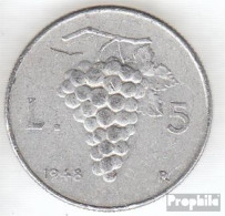 Italien KM-Nr. : 89 1948 Sehr Schön Aluminium 1948 5 Lire Trauben - 5 Lire