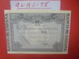 BILBAO 1000 PESETAS 1937 Peu Circuler Très Belle Qualité  (B.34) - 1000 Pesetas