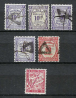 FRANCE Taxe Ca.1908-35: Lot D' Obl. "triangle" - 1859-1959 Gebraucht