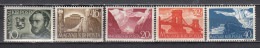 Hungary 1941 - 150th Birthday Of Istvan Szechenyi, Mi-Nr. 660/64, MNH** - Nuevos