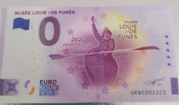 BILLLET 0 EURO 2024 LOUIS DE FUNES - Pruebas Privadas