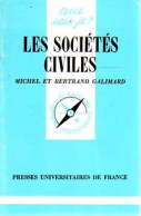 Les Sociétés Civiles (1981) De Bertrand Galimard - Recht