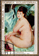 Guinée Equatoriale Poste Obl Yv: 31A Mi: Auguste Renoir (TB Cachet Rond) - Desnudos