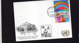 2002 Nazioni Unite - Vienna - Esposizione Di Lipsia - Storia Postale